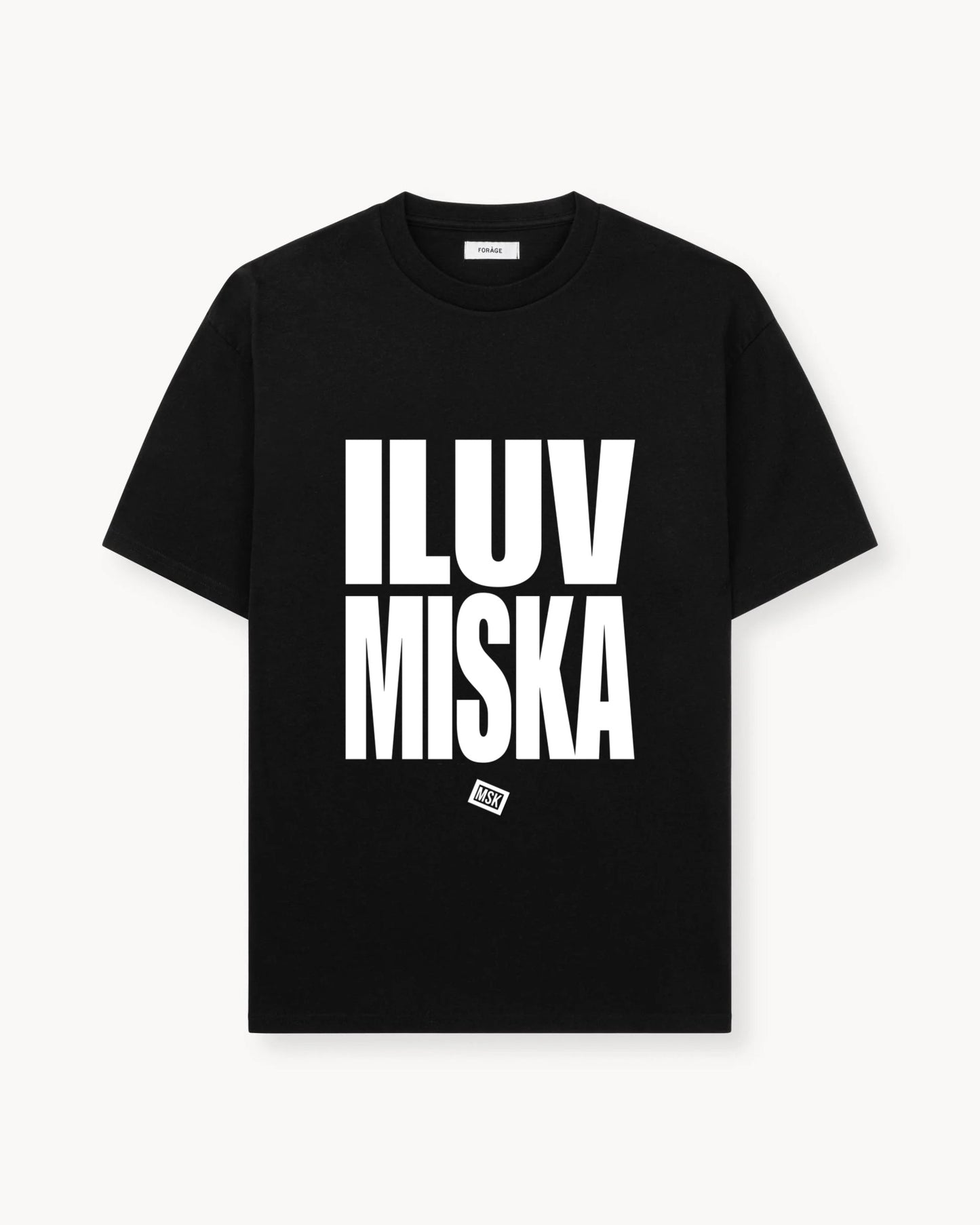 i LUV MISKA Oversized T-Shirt Black